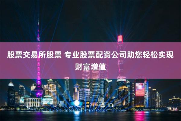 股票交易所股票 专业股票配资公司助您轻松实现财富增值